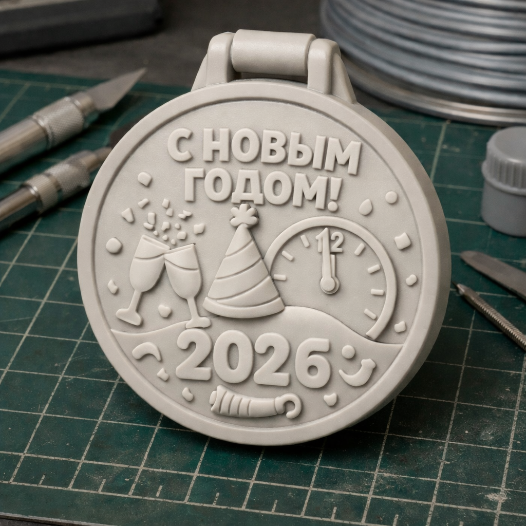 Медаль с поздравлением