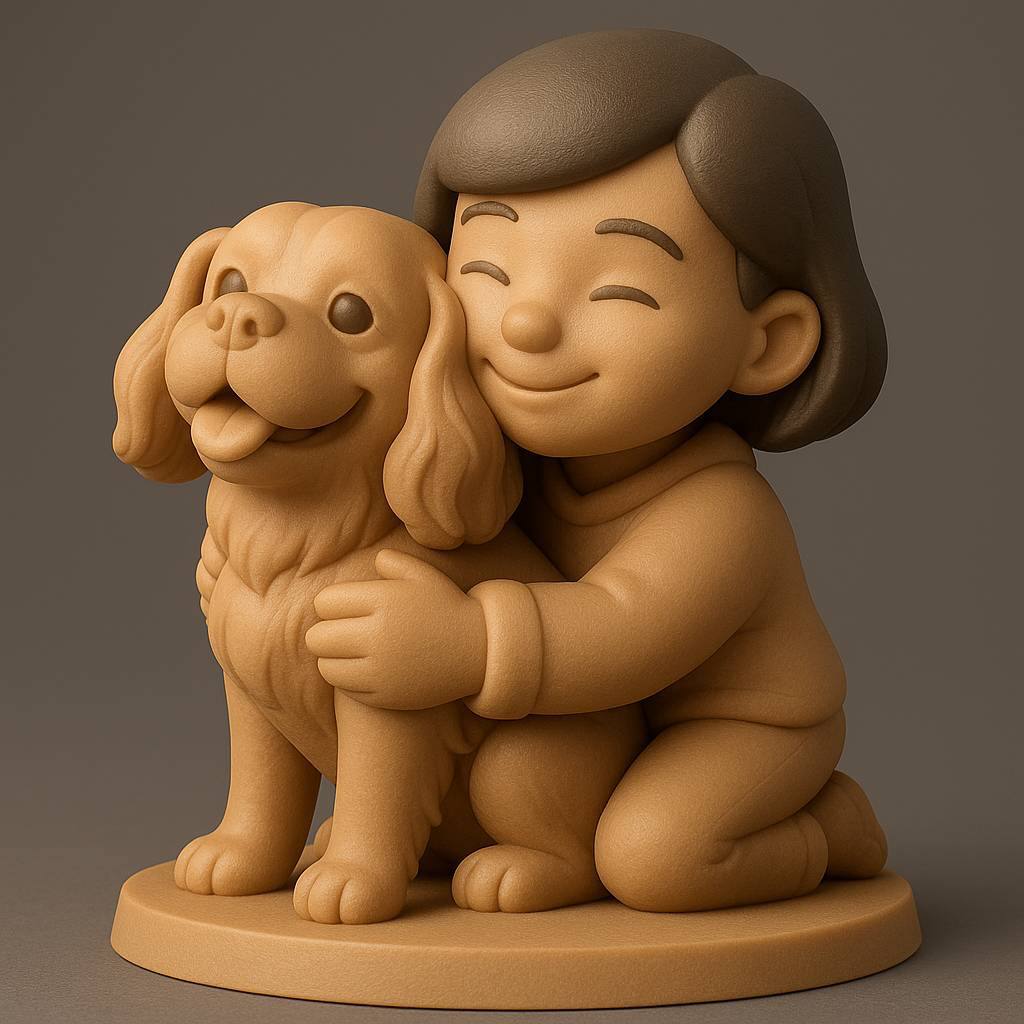 Девочка с собакой