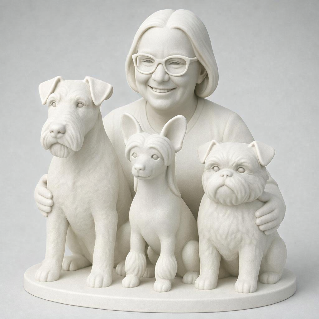 Памятная фигурка с питомцами
