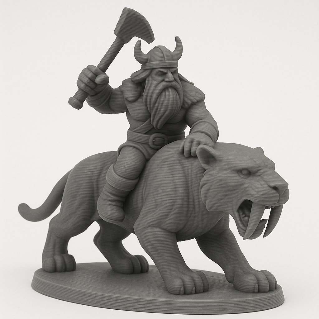 Персонаж "Викинг на тигре"